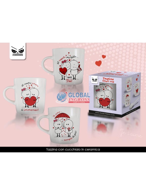 TAZZINA CAFFE' LOVE SCRATCH C/CUCCHIAINO