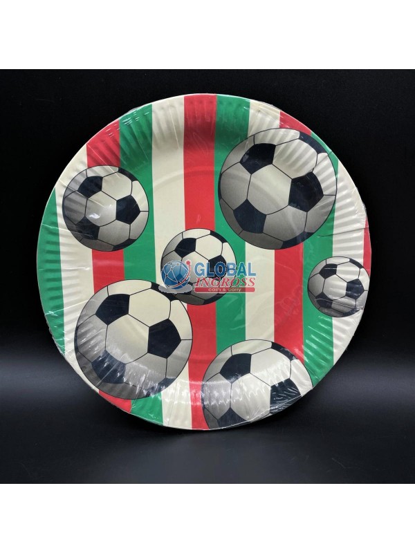 PIATTI CARTA ITALIA CALCIO 6pz