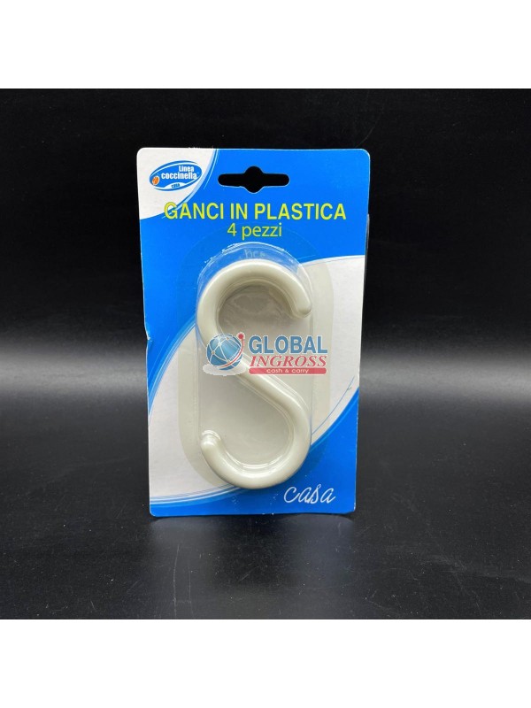 GANCIO PLASTICA 4pz