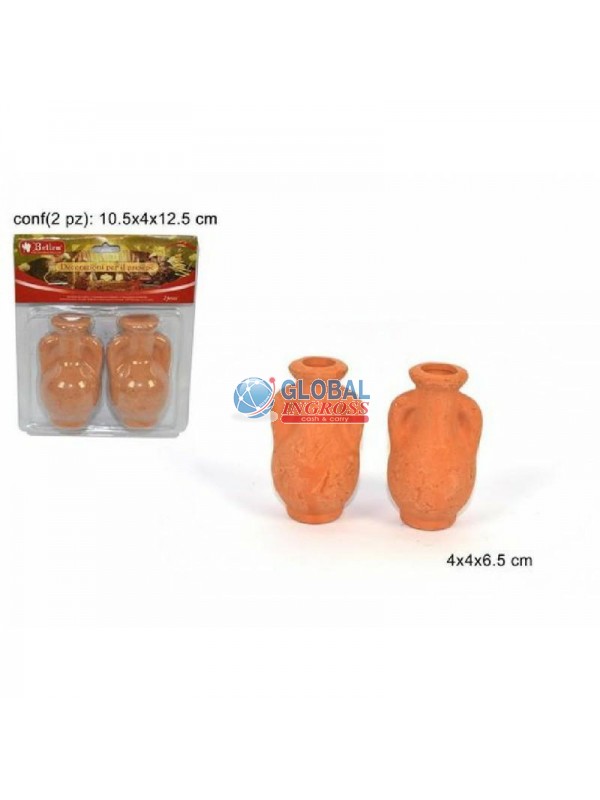 ANFORETTE TERRACOTTA 2pz