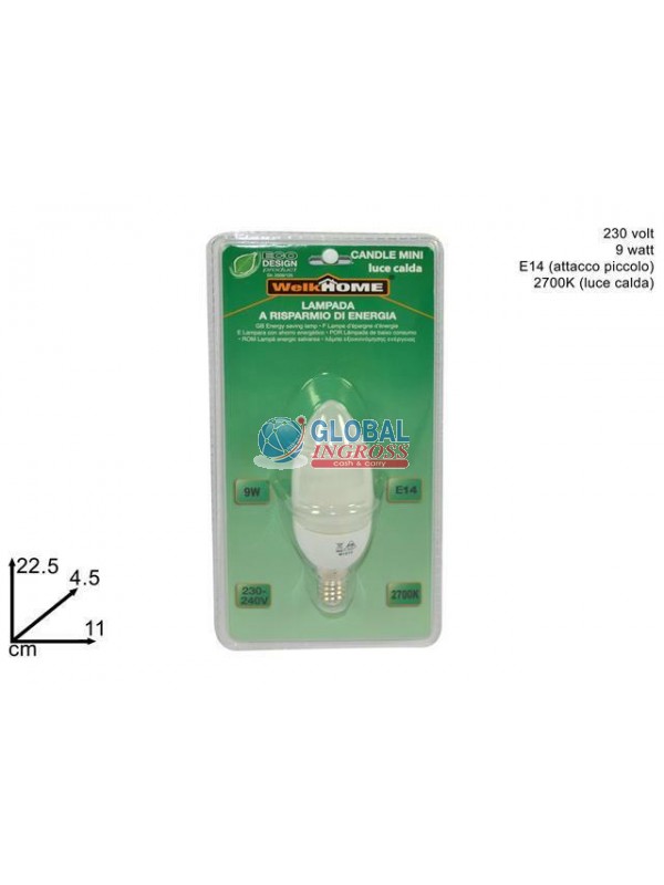 LAMPADINA ES OLIVA 37,5mm MINI