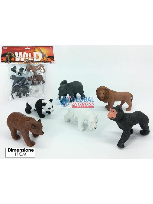 BUSTA ANIMALI SELVAGGI 6pz