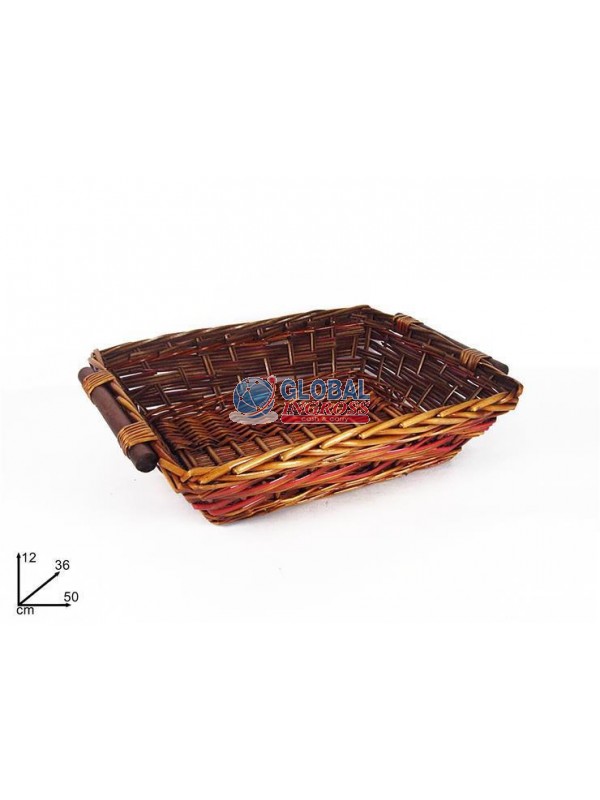 CESTA RETTANGOLARE 36x50 MARRONE