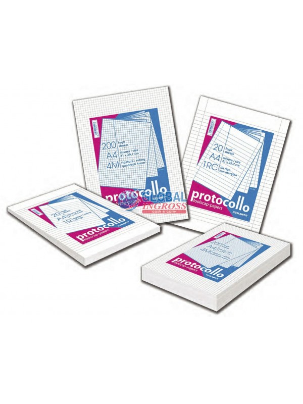 FOGLI PROTOCOLLO 5mm 20ff