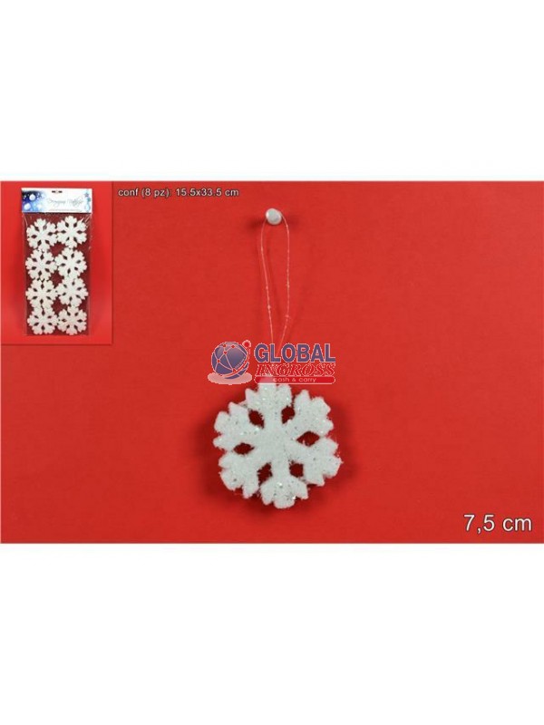 APPENDINI FIOCCHI NEVE/STELLE OVATTA