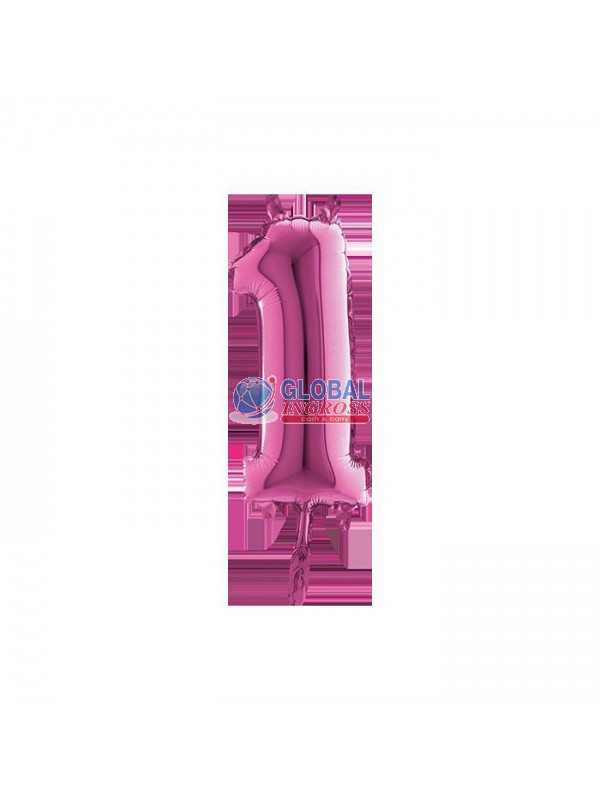 MYLAR NUMERO SMALL FUXIA 1