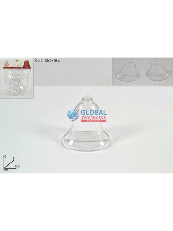 CAMPANA PLASTICA TRASP.9cm