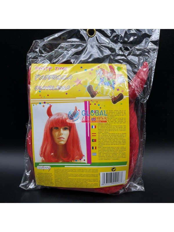 PARRUCCA DIAVOLESSA LISCIA RED