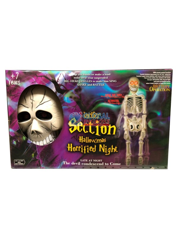 SCHELETRO C/LUCI E MOVIMENTO