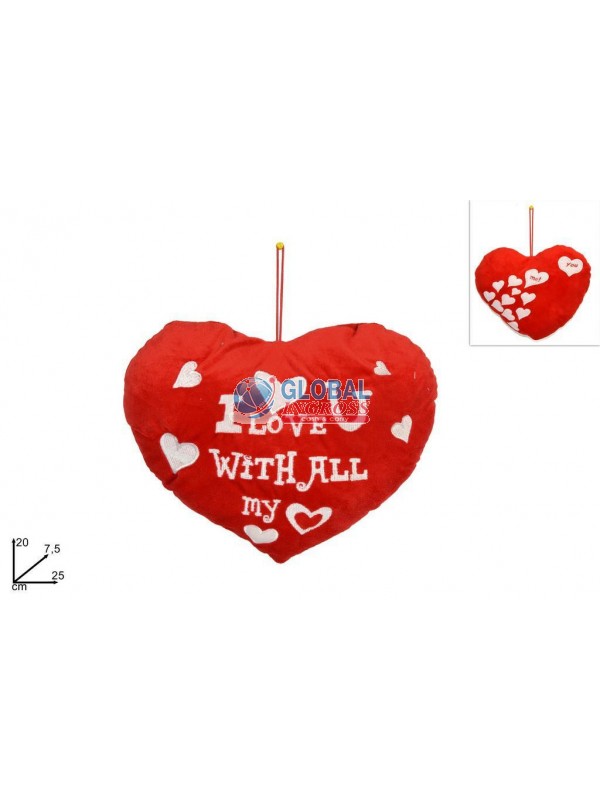 CUSCINO CUORE 25cm WITHALL MY HEART