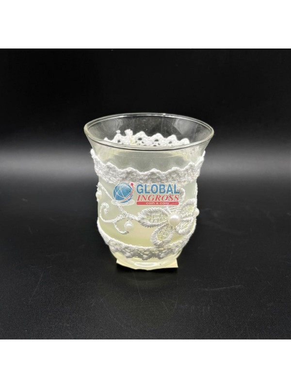 BICCHIERINO PERLA/MERLETTO 9cm