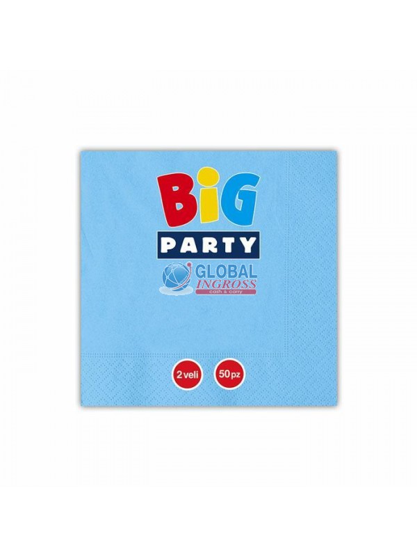 TOVAGLIOLI 25x25 CELESTE.50pz