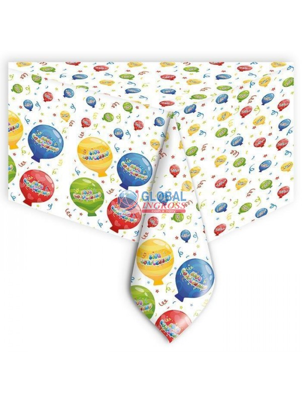 TOVAGLIA PVC COMPLEANNOBALLOONS 1,4x2,7mt