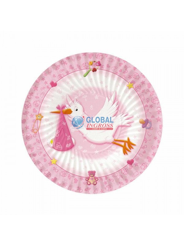 PIATTI BENVENUTA CICOGNA 10pz