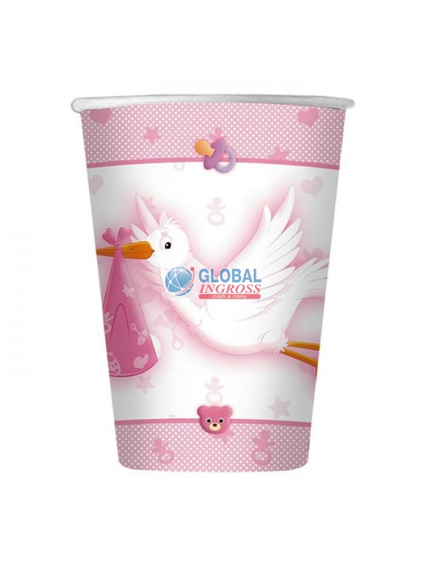 BICCHIERI BENVENUTA CICOGNA 8pz.