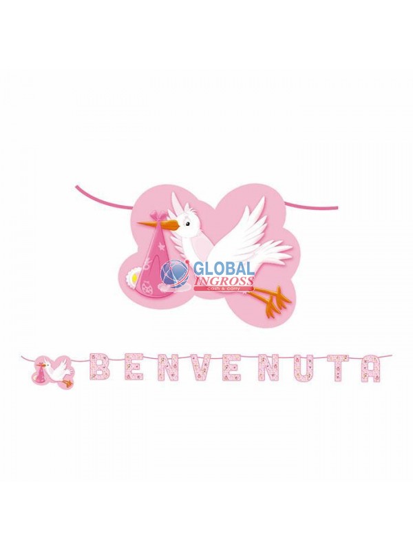 KIT SCRITTA BENVENUTA CICOGNA 6mt