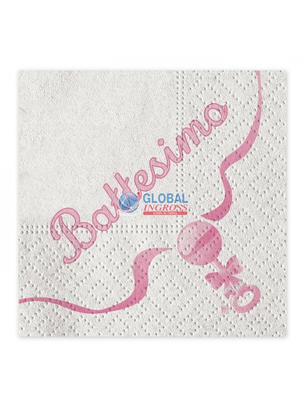 TOVAGLIOLI MIO BATTESIMO ROSA.20pz