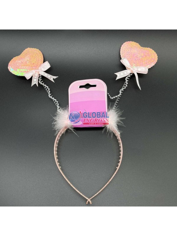 CERCHIETTO CUORICINI GLITTER