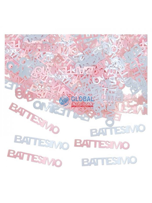 CONFETTI BATTESIMO ROSA
