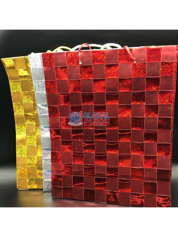 SHOPPER QUADRATINI COLORI ASS. 32x26x13 .m