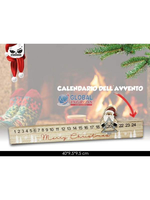 CALENDARIO AVVENTO LEGNO SAGOMATO