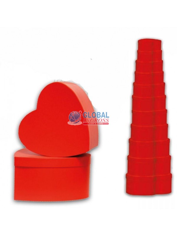 SCATOLA CUORE ROSSA 28cm