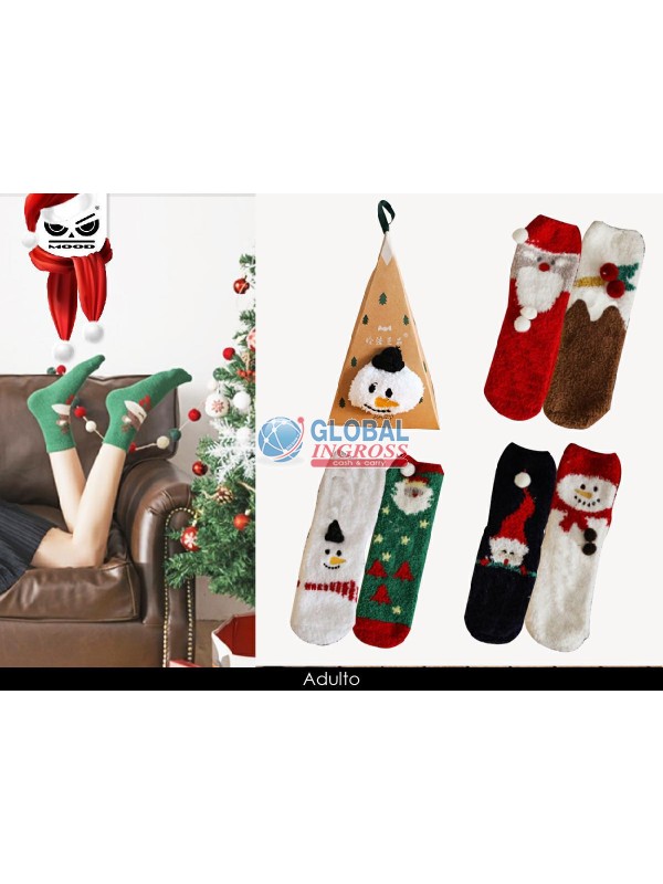 CALZE NATALE ADULTO IN BOX PALLINA
