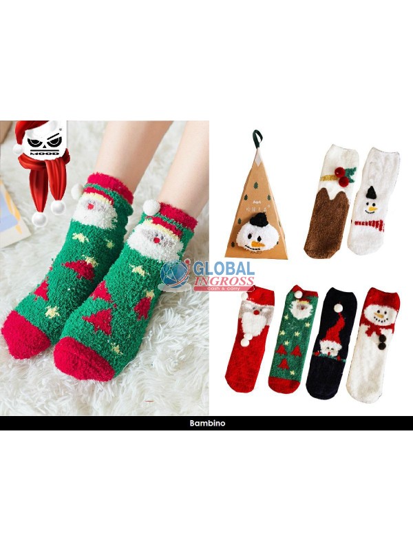 CALZE NATALE BIMBI IN BOX PALLINA
