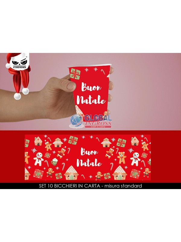PARTY BICCHIERI CARTA 10pz