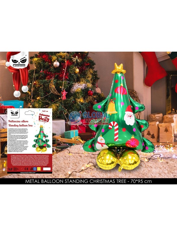 PARTY MYLAR NATALE STANDING CHRISTMAS TREE