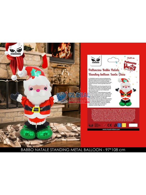 PARTY MYLAR NATALE STANDING BABBO