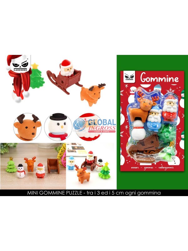 GOMMINE NATALE PUZZLE MINI
