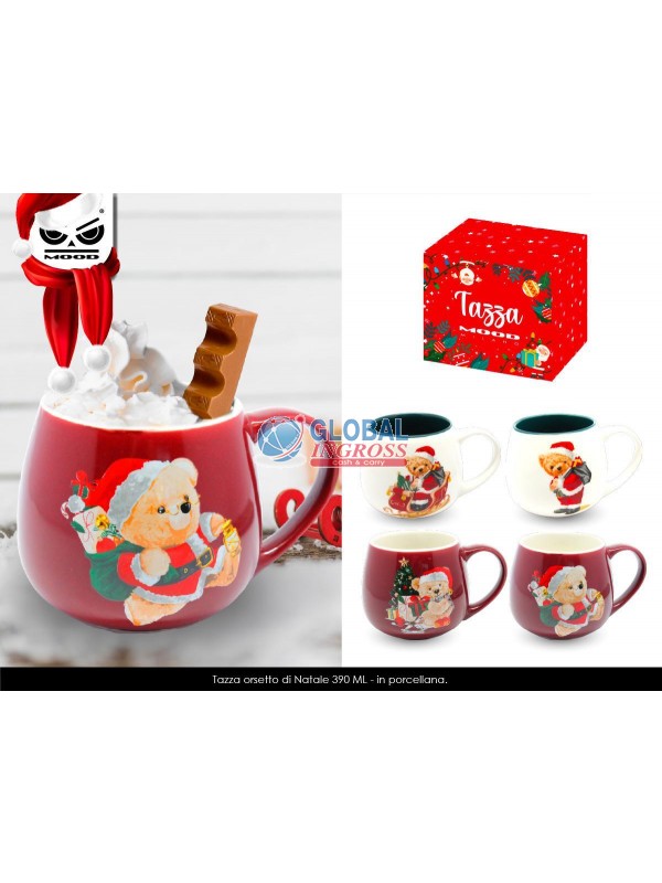 TAZZA NATALE ORSETTO