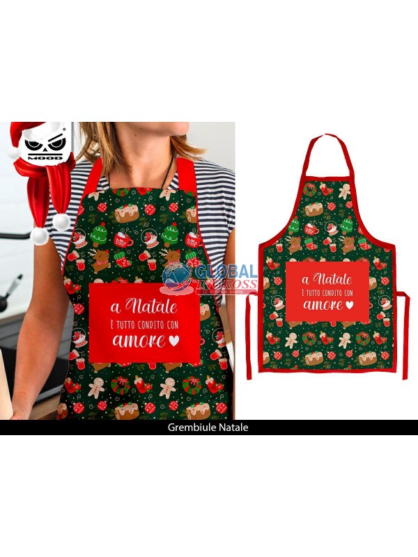 GREMBIULE NATALE COOKING MOOD