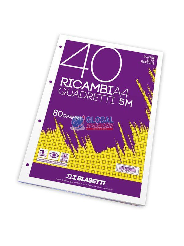 RICAMBI A4 5mm 40ff