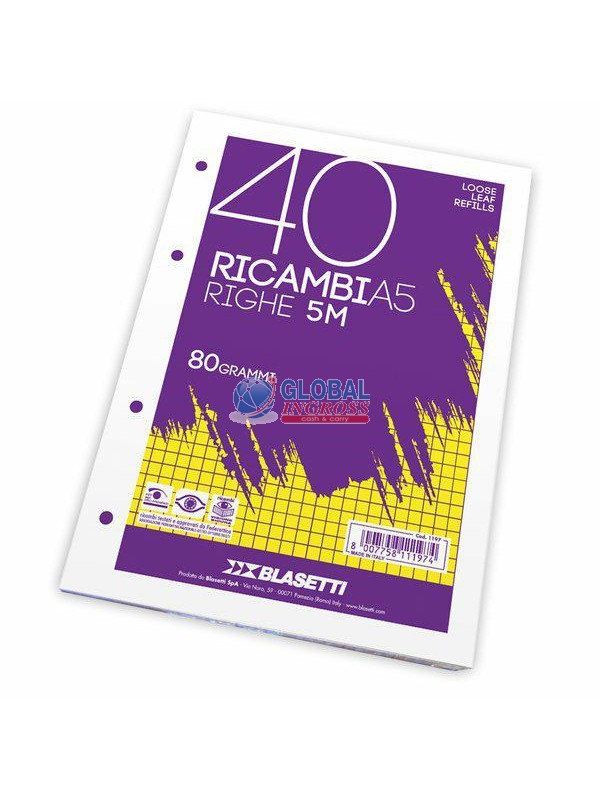 RICAMBI A4 10mm 40ff