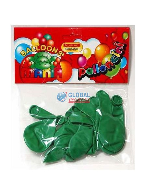 PALLONCINI MONOCOLORE VERDE 18pz