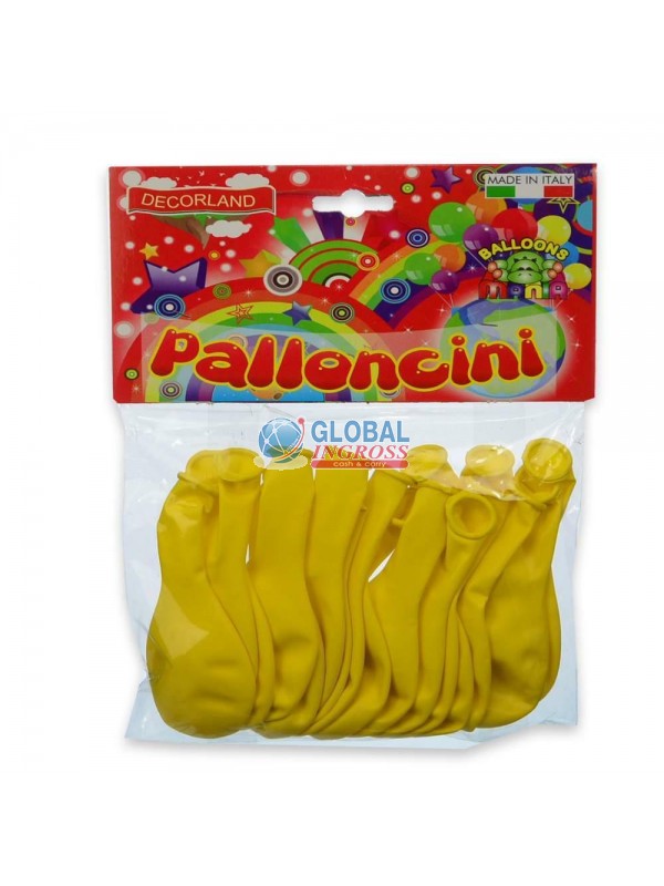 PALLONCINI MONOCOLORE GIALLO 18pz