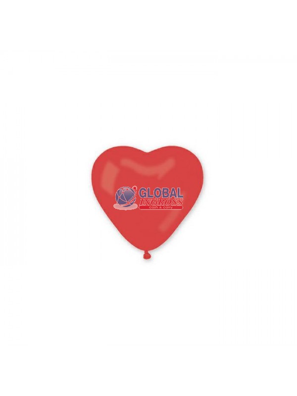 PALLONCINI CUORE 12pz ROSSO 10'/26cm